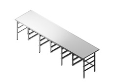 Šķirošanas galdi un plaukti